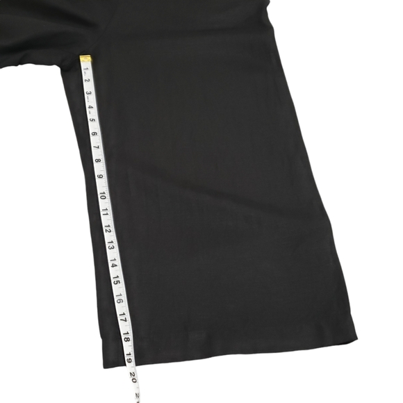 Anthropologie Moussy Linen Blend Black Jumpsuit Crop Wide Leg Size 1 - Picture 9 of 16